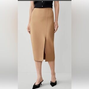 Vintage Wool 1980sMaxi Pencil Skirt Made in Canada office wear  Academic